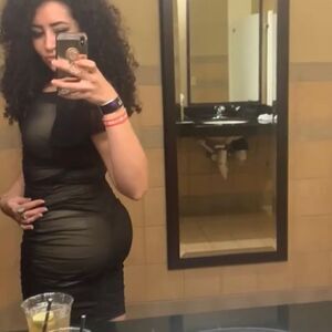 Mesh nude overlay bodycon dress off the shoulder Baileyblue size S